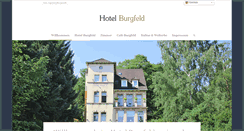 Desktop Screenshot of hotel-burgfeld.de
