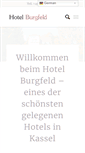 Mobile Screenshot of hotel-burgfeld.de