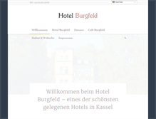 Tablet Screenshot of hotel-burgfeld.de